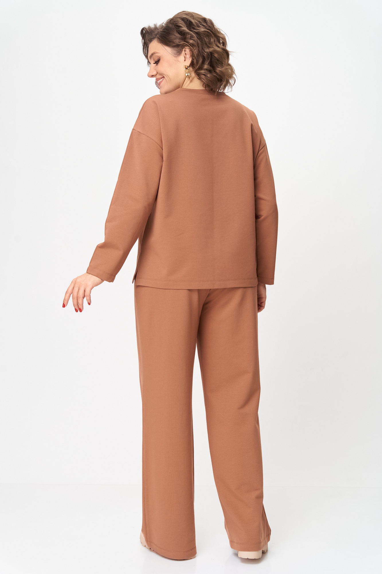 Костюм брючный 2144 коричневый дл.р. Rumoda фото 2 Костюм брючный 2144 коричневый дл.р. Rumoda фото 2