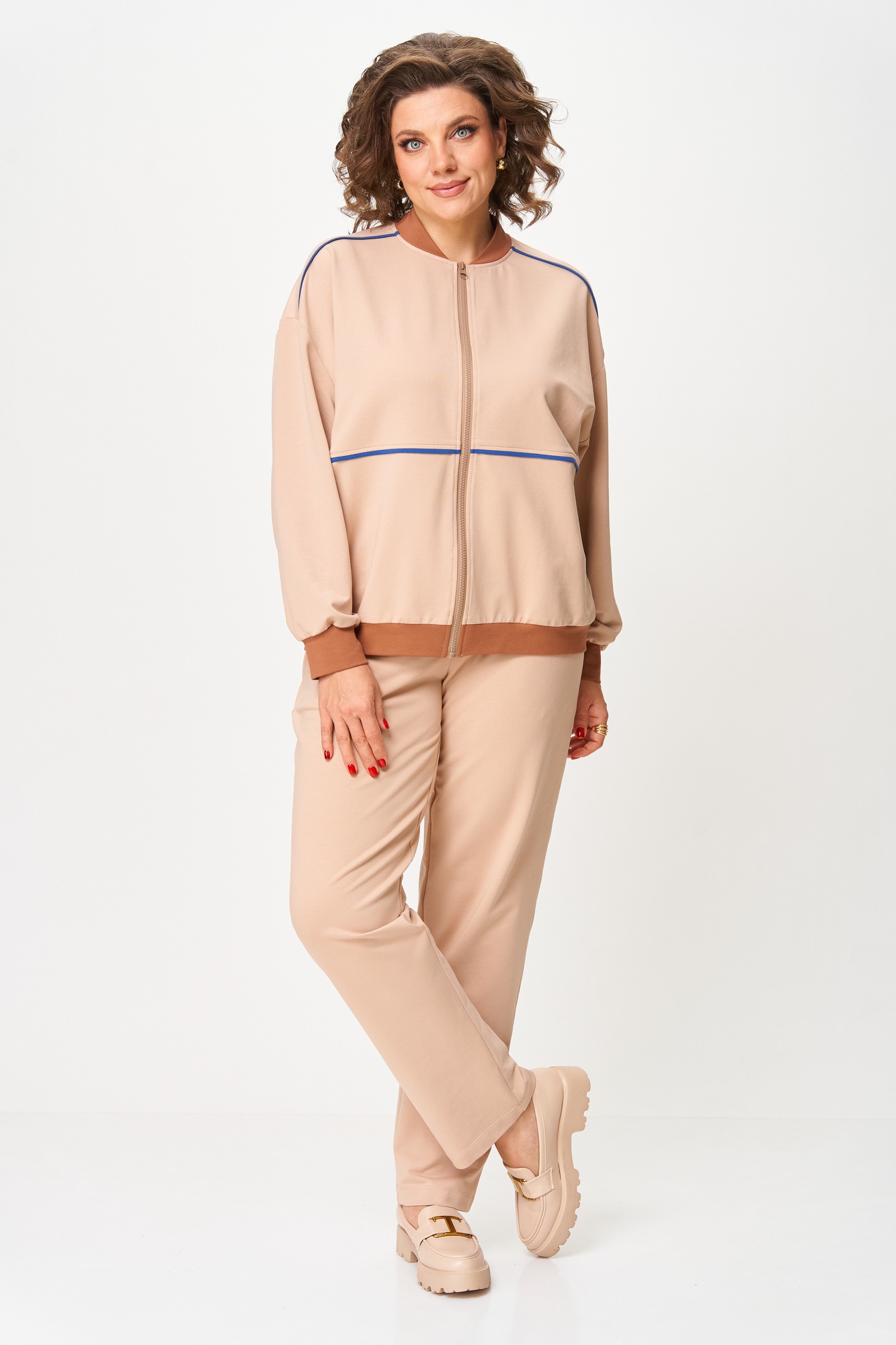 Костюм брючный 2269 бежевый Rumoda фото 3 Костюм брючный 2269 бежевый Rumoda фото 3