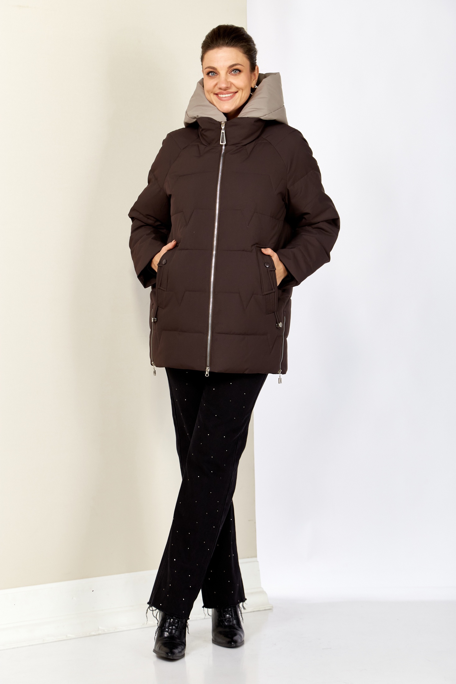 Куртка 2200 шоколад Shetti Куртка 2200 шоколад Shetti