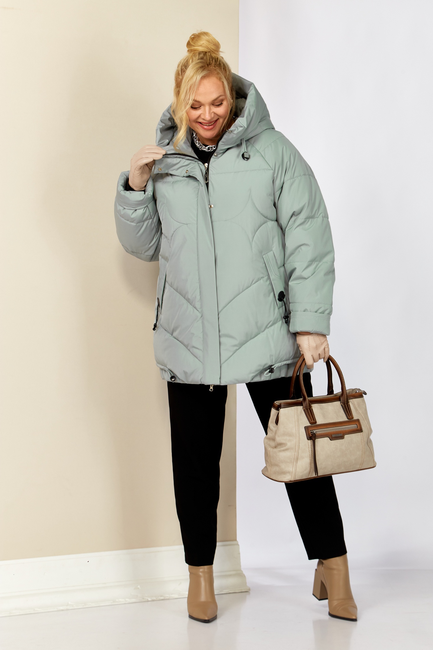 Куртка 2203 мята Shetti