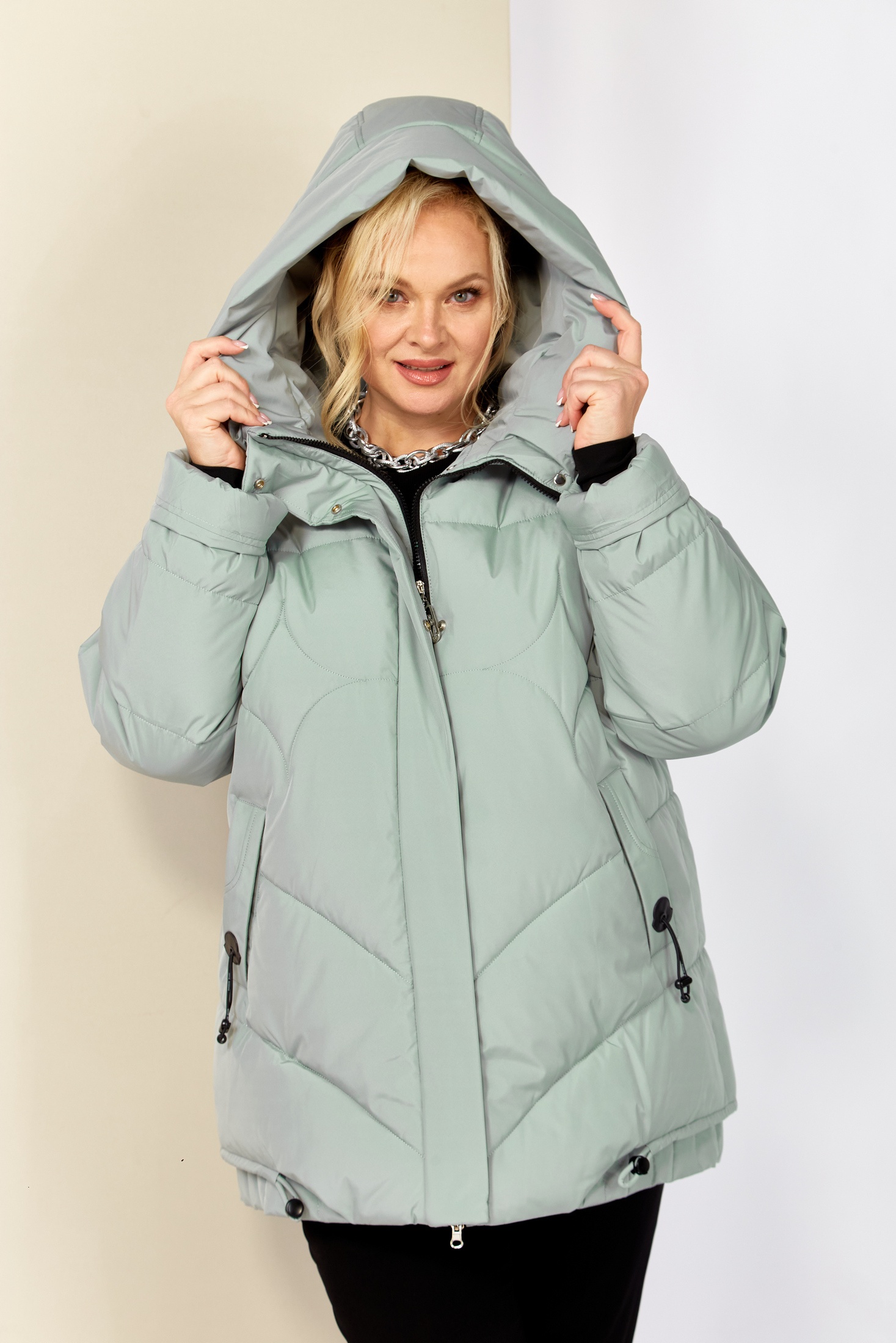 Куртка 2203 мята Shetti