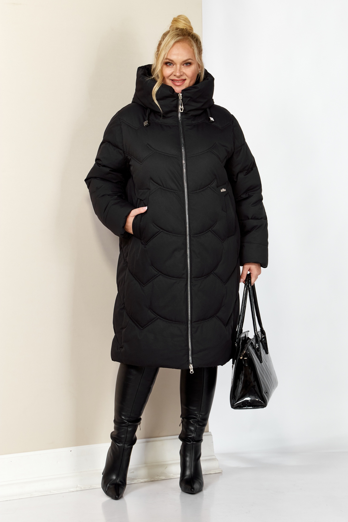 Пальто 2206 черный Shetti Пальто 2206 черный Shetti