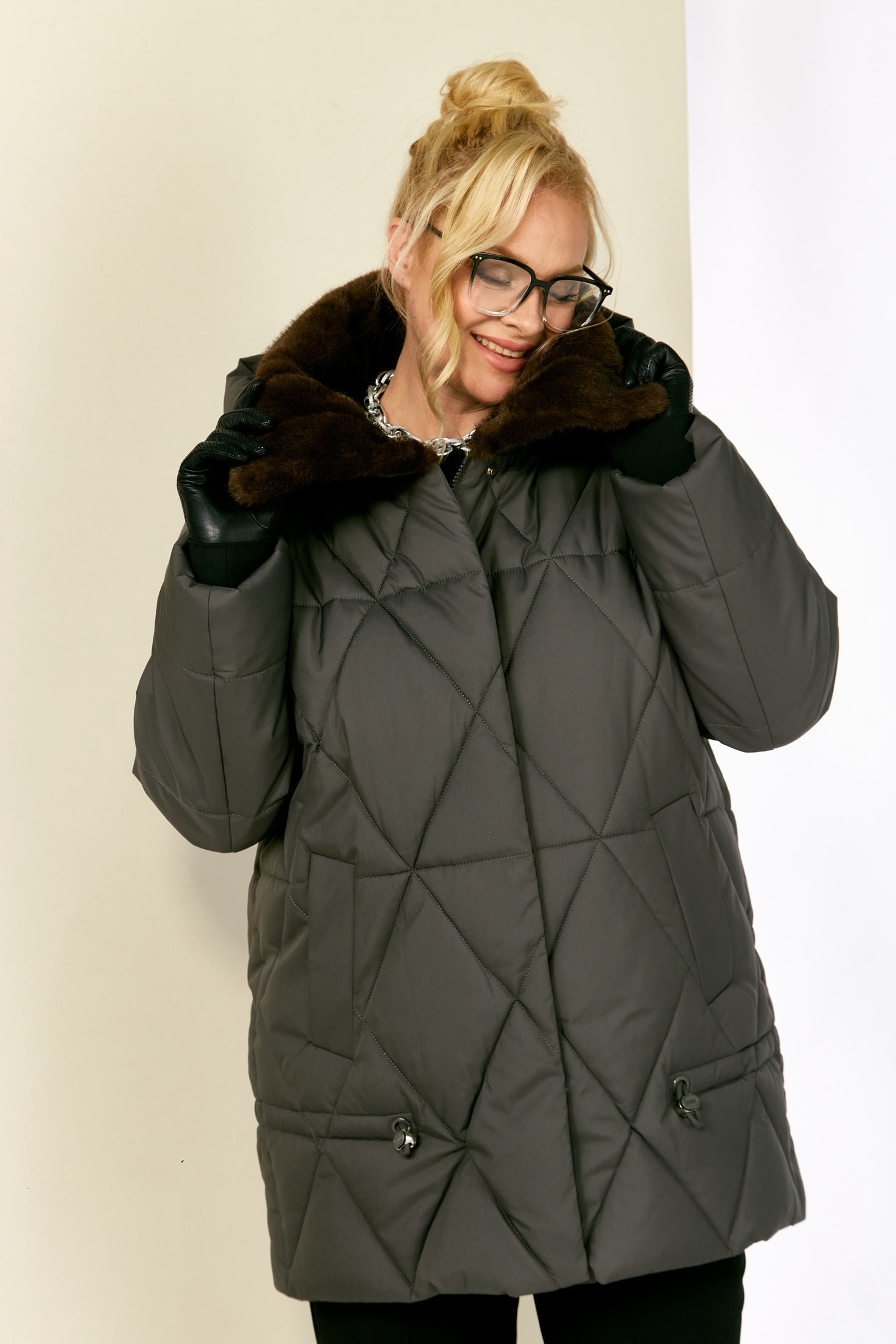 Куртка 2207 графит Shetti фото 5 Куртка 2207 графит Shetti фото 5