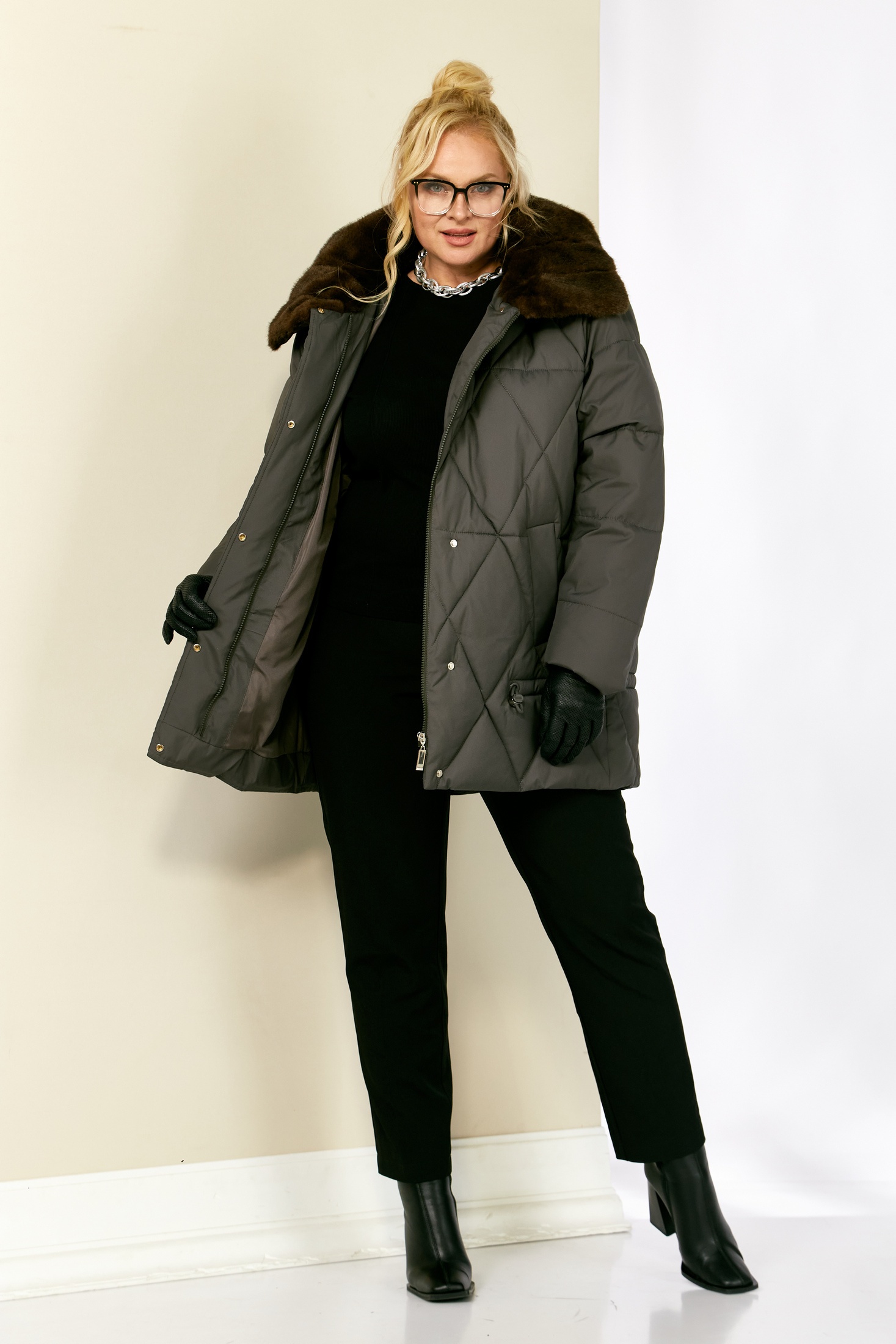 Куртка 2207 графит Shetti фото 3 Куртка 2207 графит Shetti фото 3