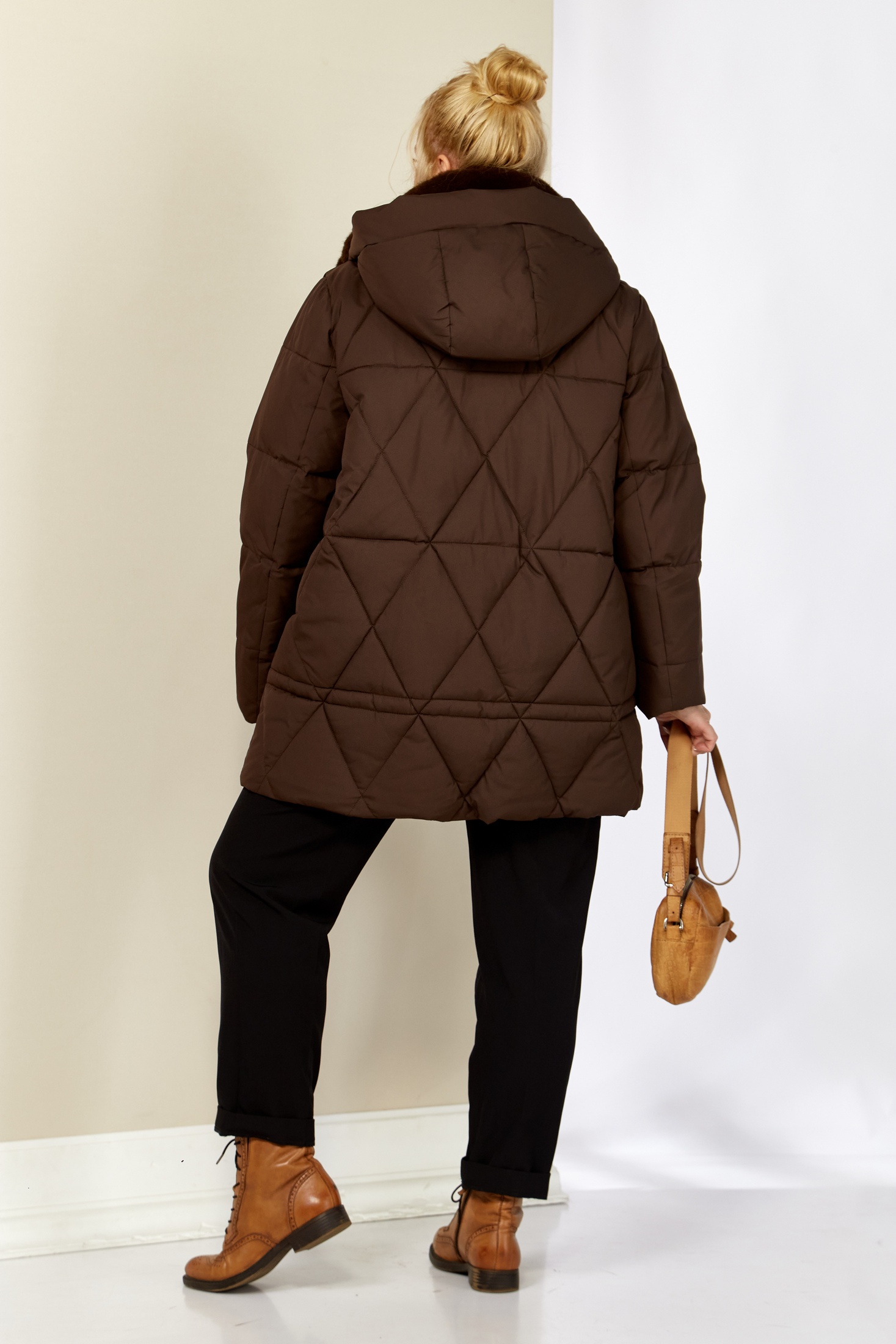 Куртка 2207 шоколад Shetti фото 2 Куртка 2207 шоколад Shetti фото 2