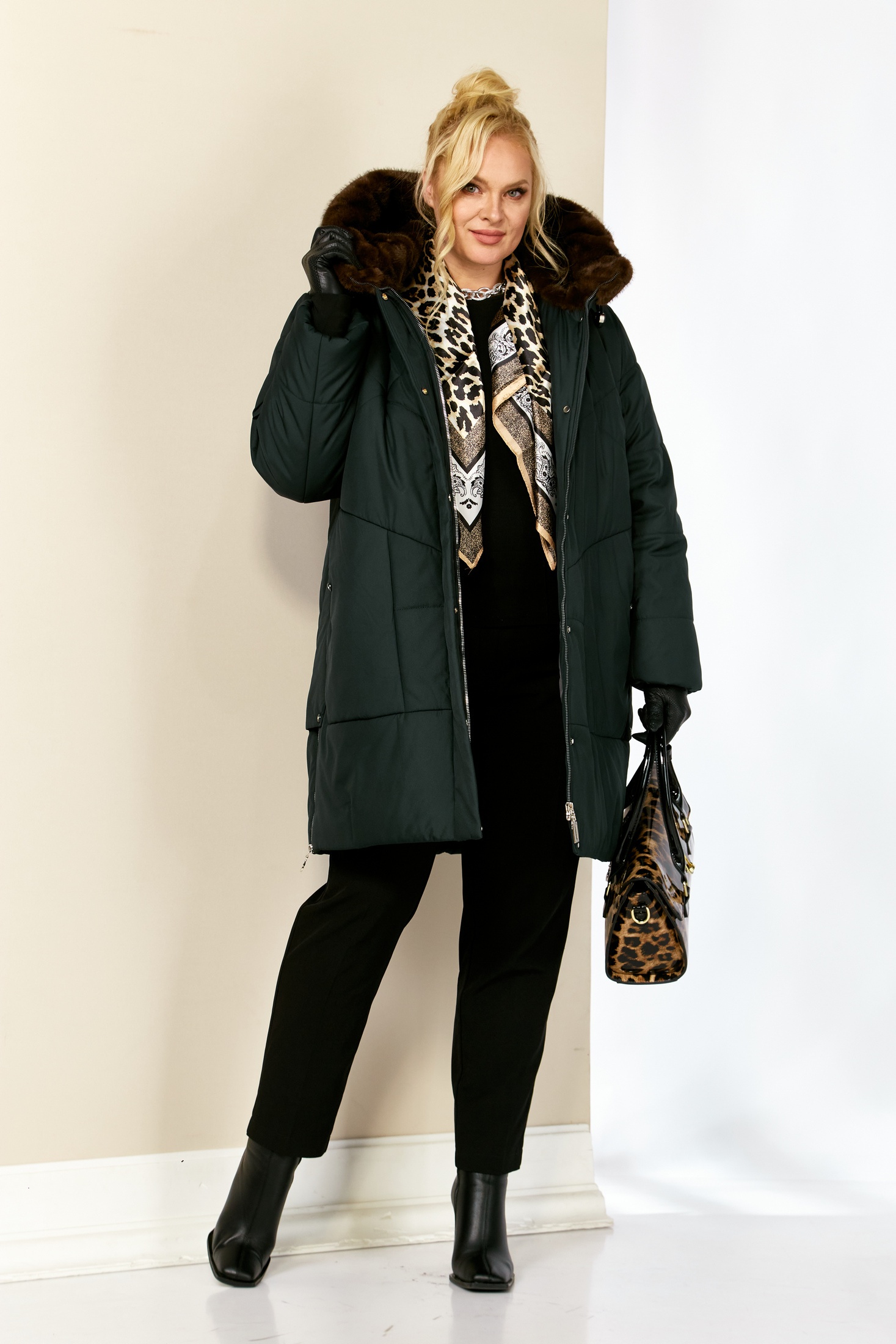 Куртка 2208 изумруд Shetti фото 3 Куртка 2208 изумруд Shetti фото 3