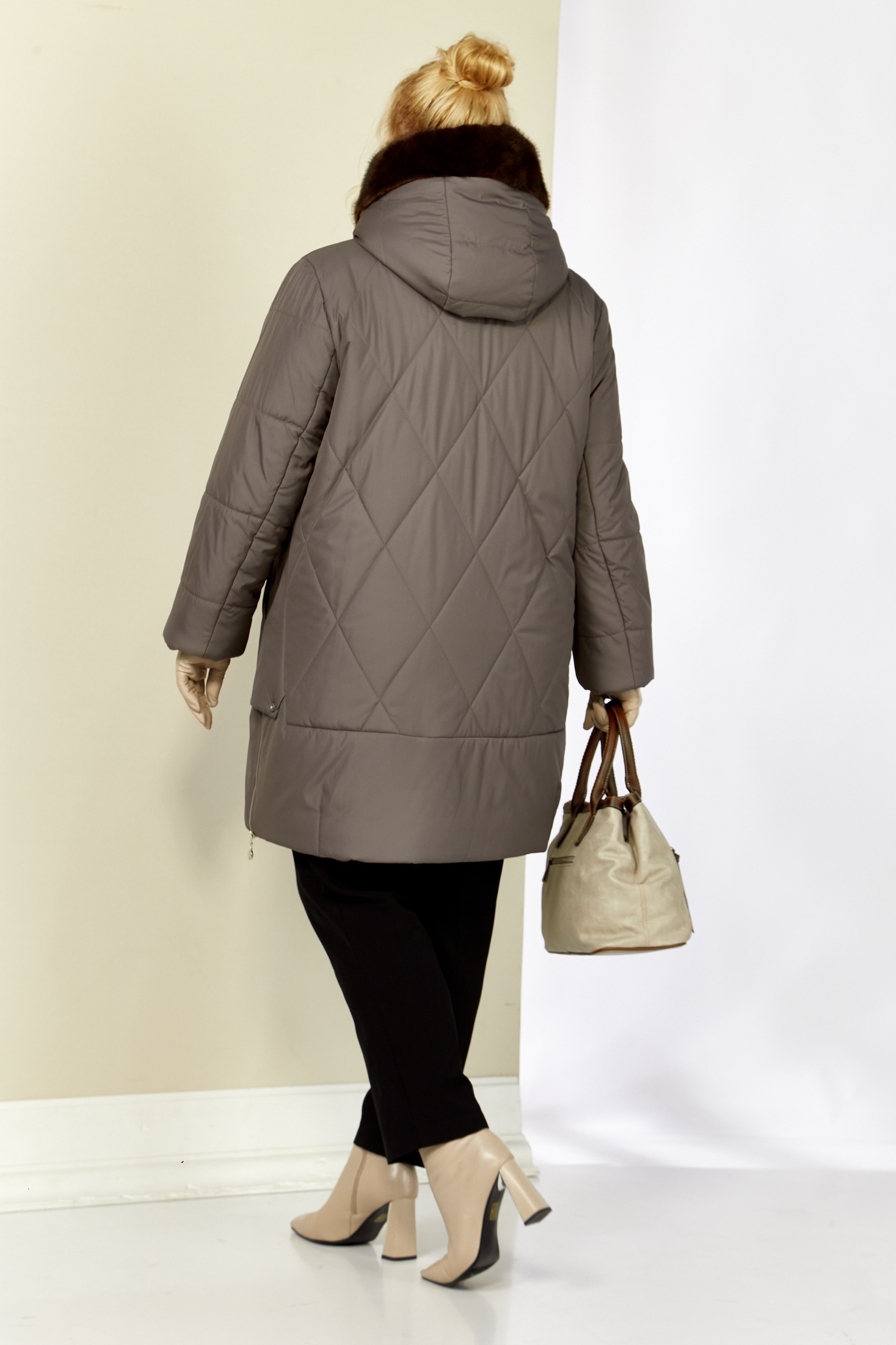 Куртка 2208 серо-лиловый Shetti фото 2 Куртка 2208 серо-лиловый Shetti фото 2