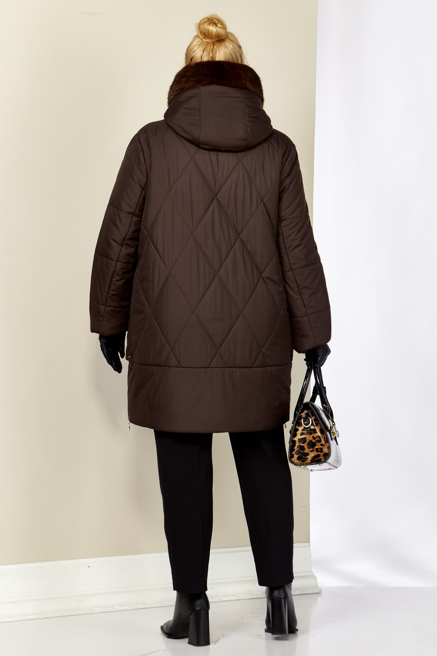 Куртка 2208 шоколад Shetti фото 2 Куртка 2208 шоколад Shetti фото 2