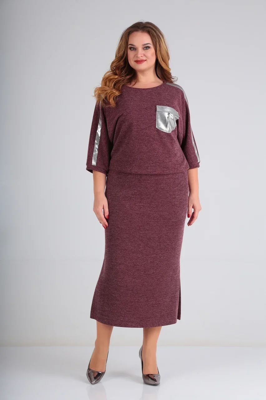 Платье 216 бордо СиБон Платье 216 бордо СиБон