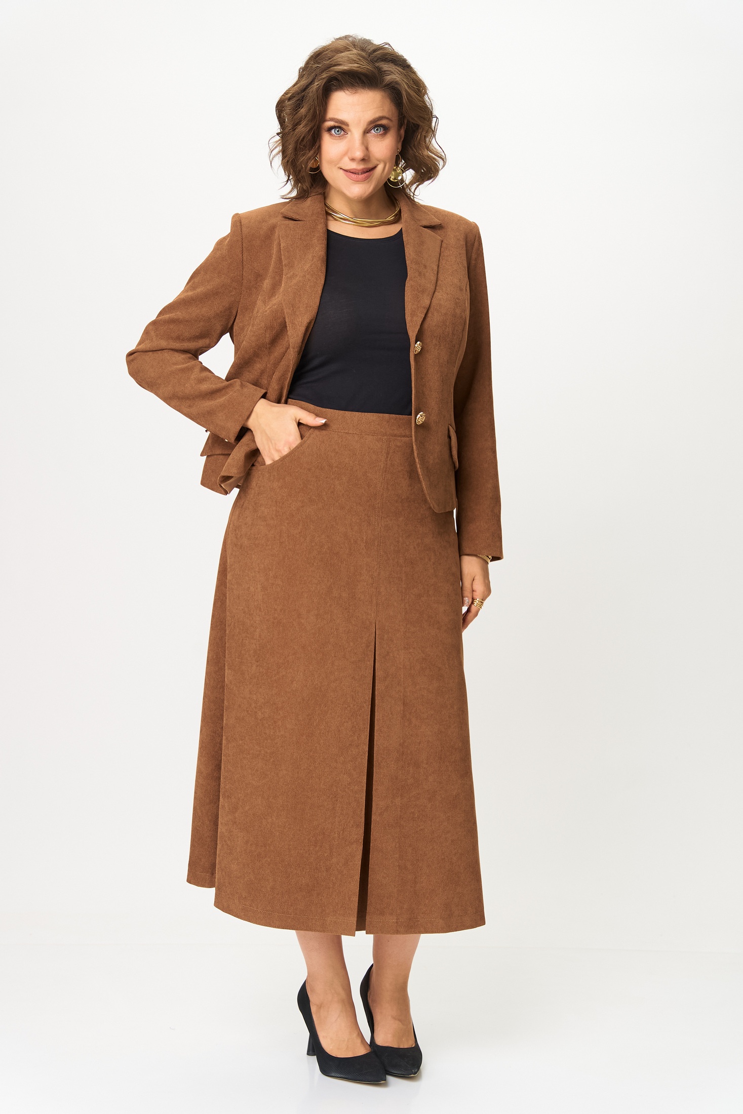 Костюм с юбкой 2140 кэмел Svetlana Style фото 3 Костюм с юбкой 2140 кэмел Svetlana Style фото 3