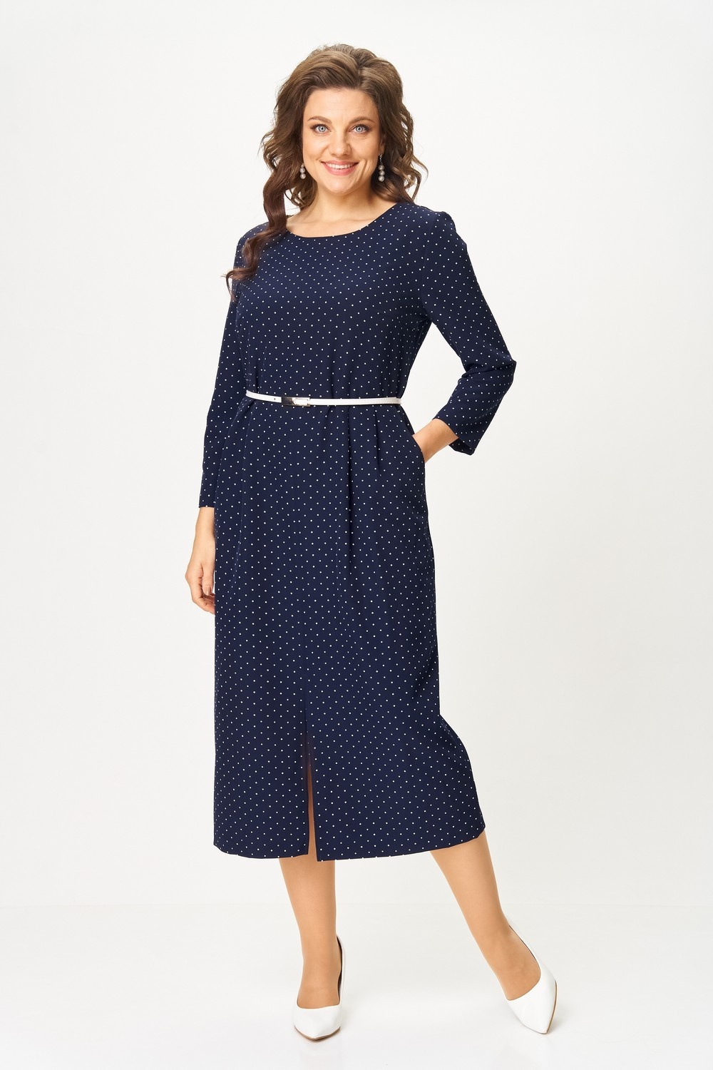 Платье 2176 синий + горох Svetlana Style фото 3 Платье 2176 синий + горох Svetlana Style фото 3