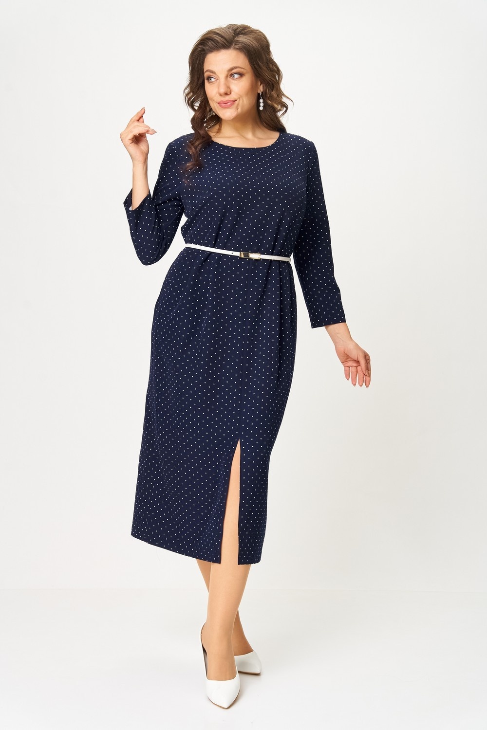 Платье 2176 синий + горох Svetlana Style фото 4 Платье 2176 синий + горох Svetlana Style фото 4