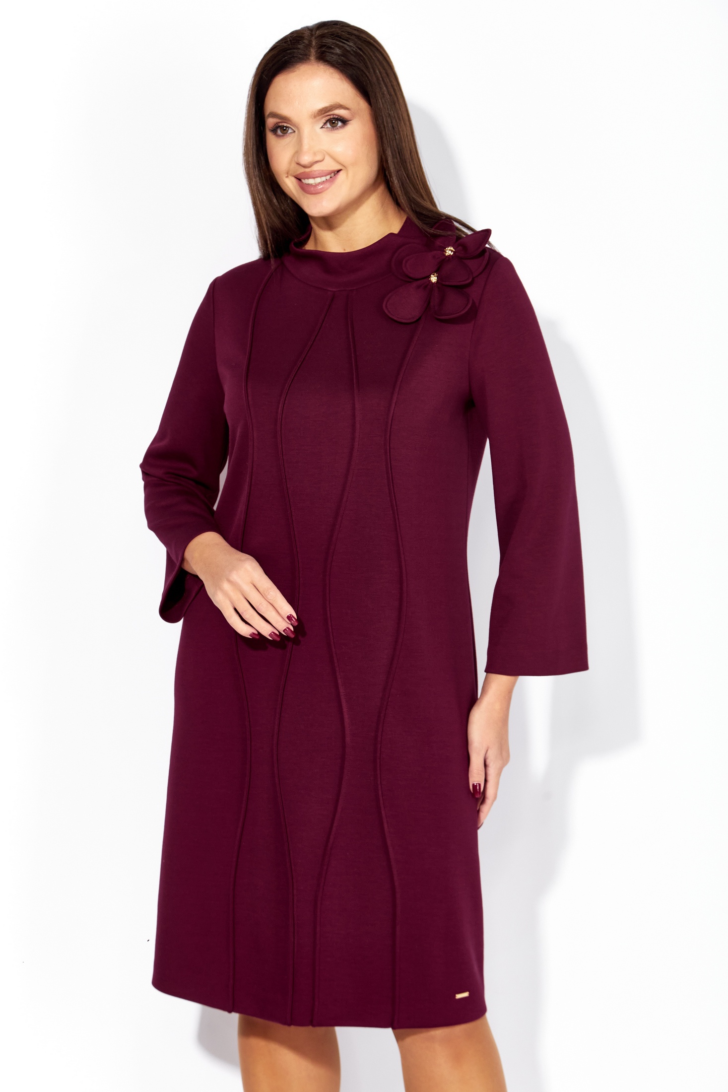 Платье 1406 винный ТАиЕР