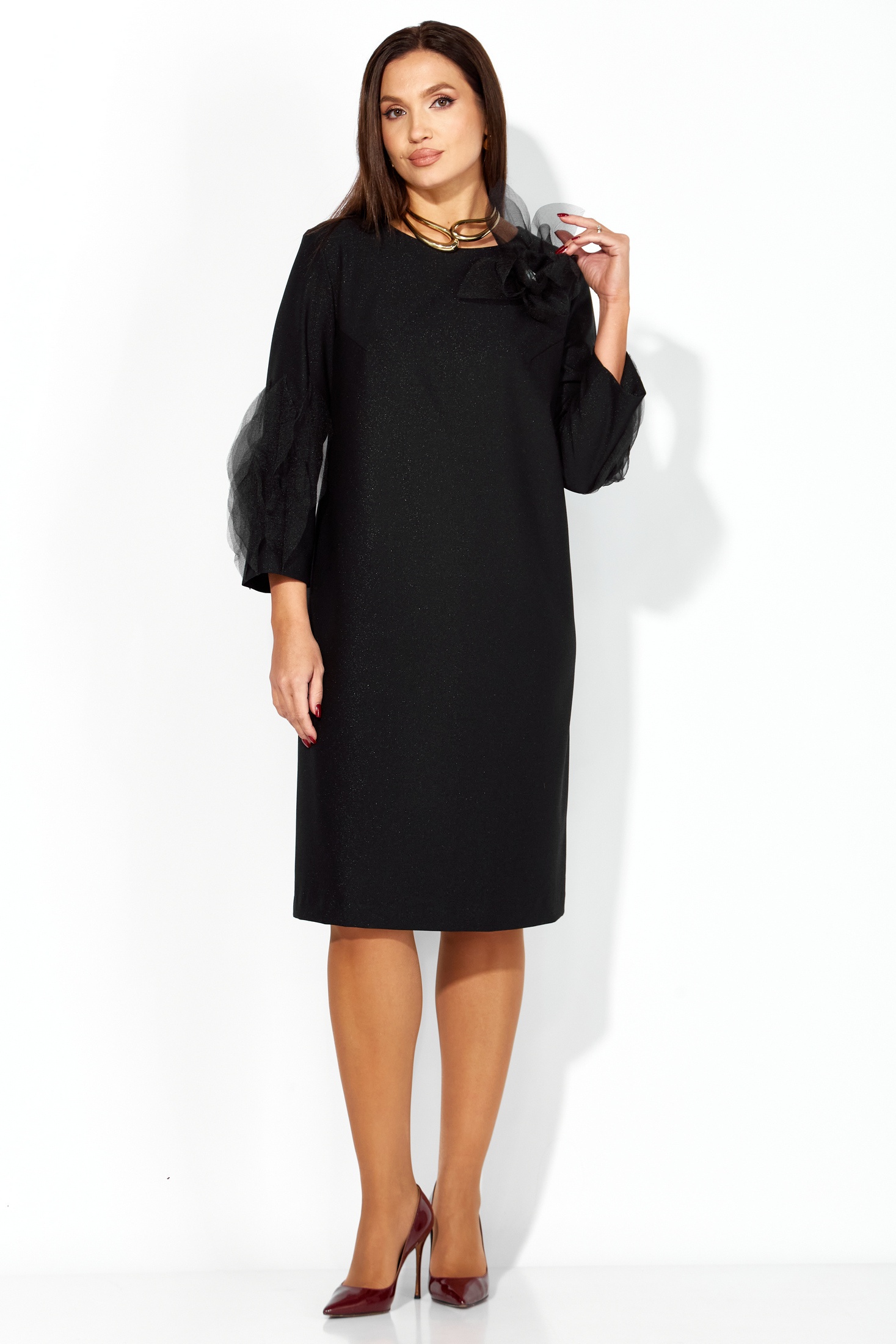 Платье 1407 черный ТАиЕР