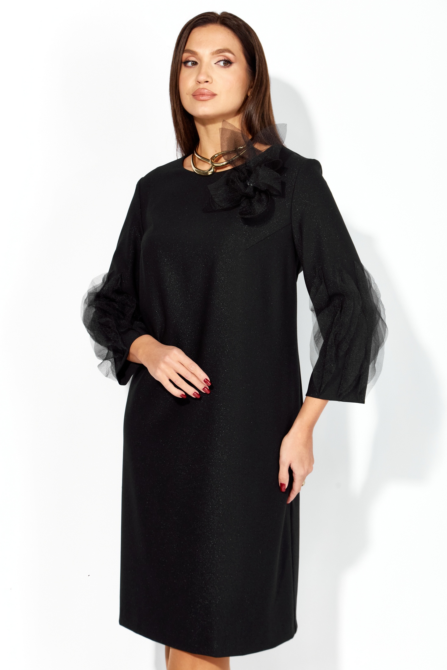 Платье 1407 черный ТАиЕР