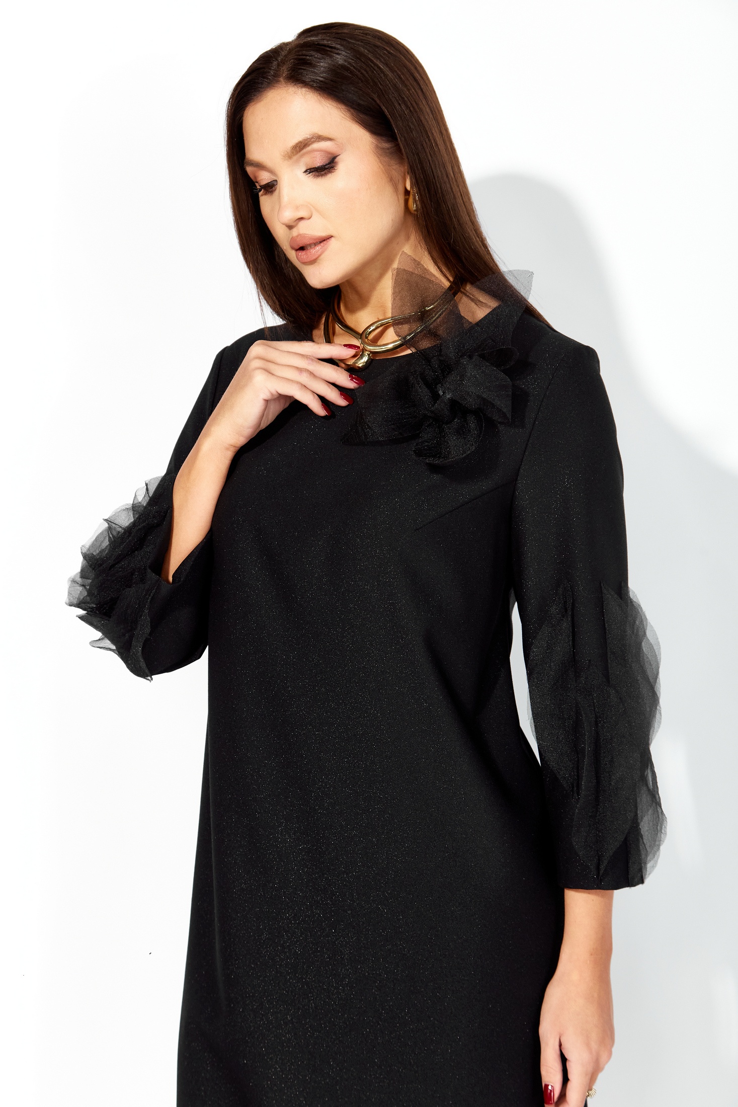 Платье 1407 черный ТАиЕР