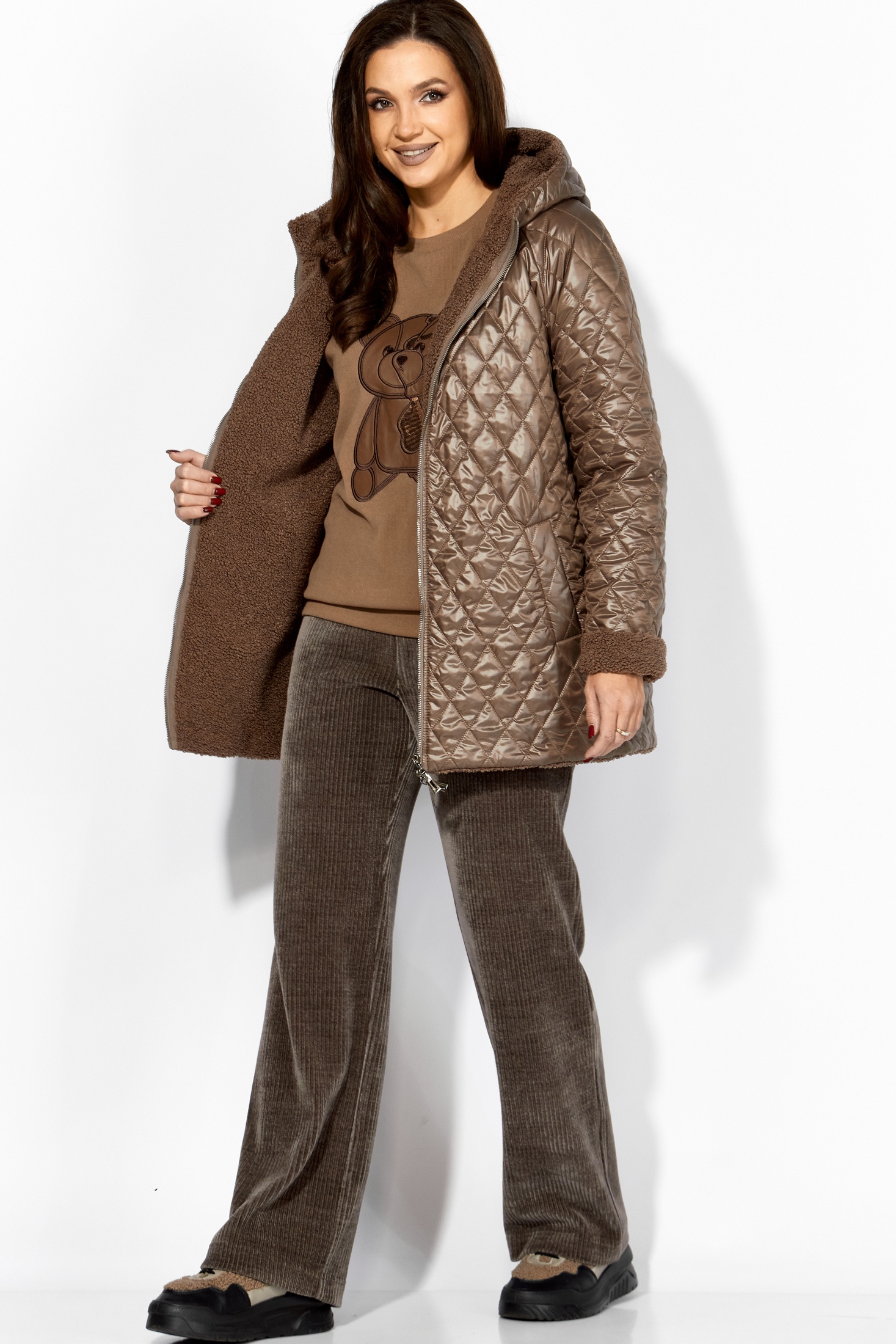 *Куртка 1408 тауп ТАиЕР