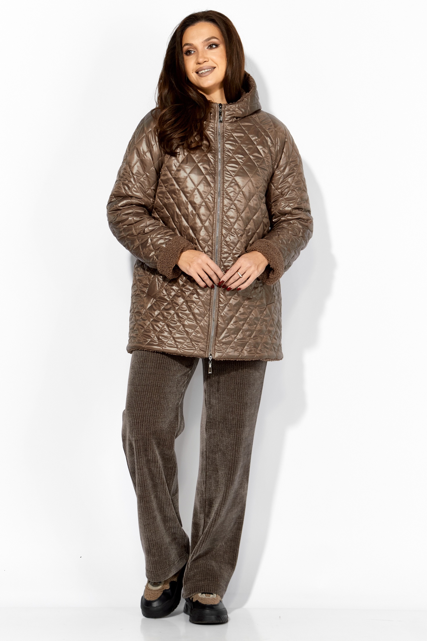 *Куртка 1408 тауп ТАиЕР