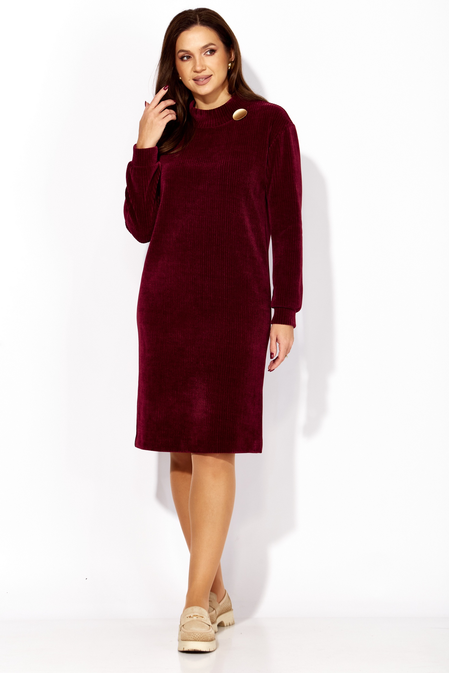 Платье 1410 винный ТАиЕР