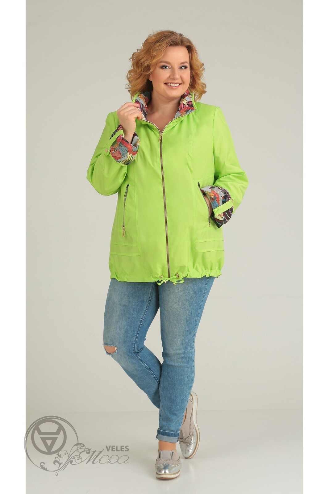 Куртка 1547 зеленое яблоко TtricoTex Style