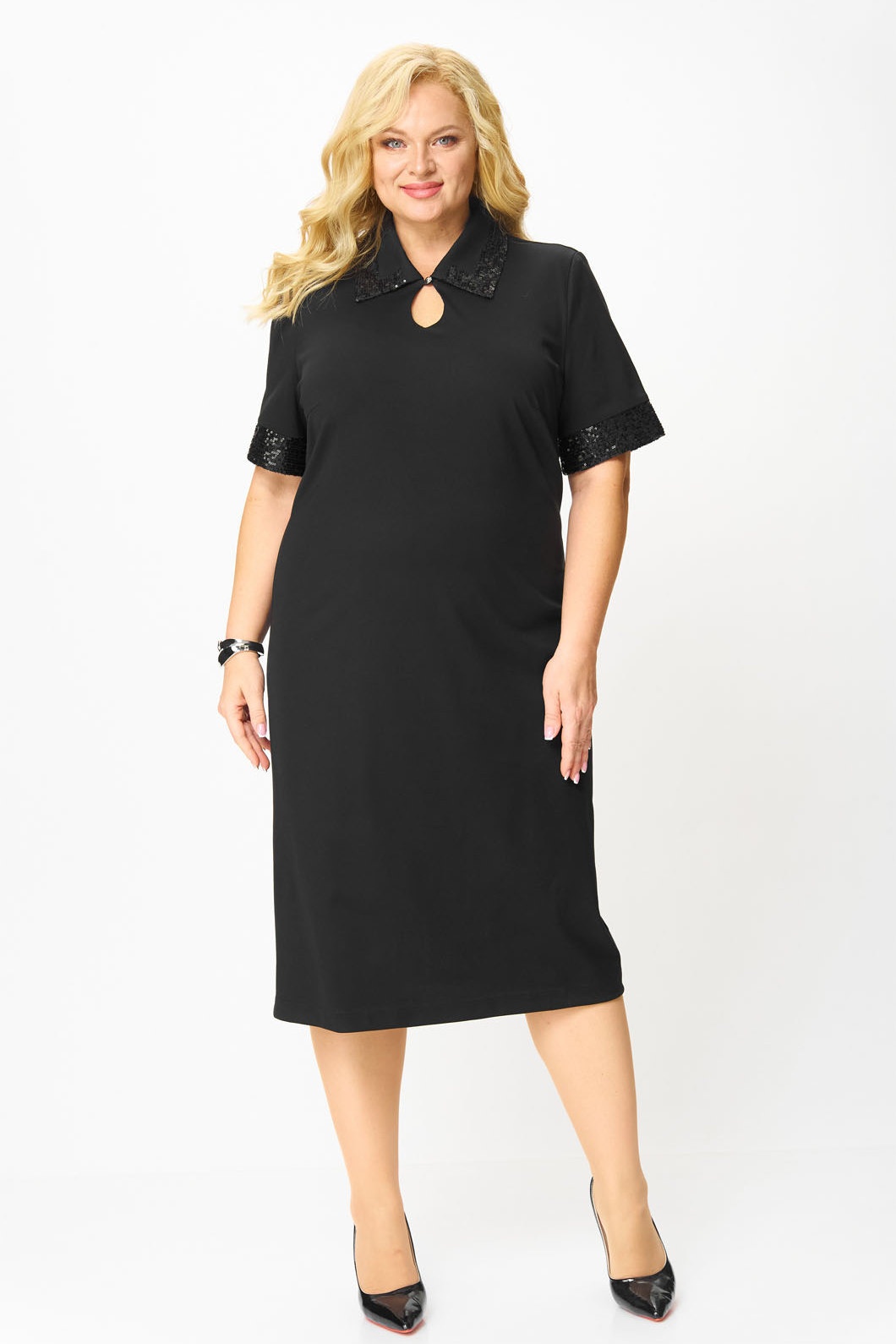 Костюм с платьем 668 черный Via-mod фото 4 Костюм с платьем 668 черный Via-mod фото 4