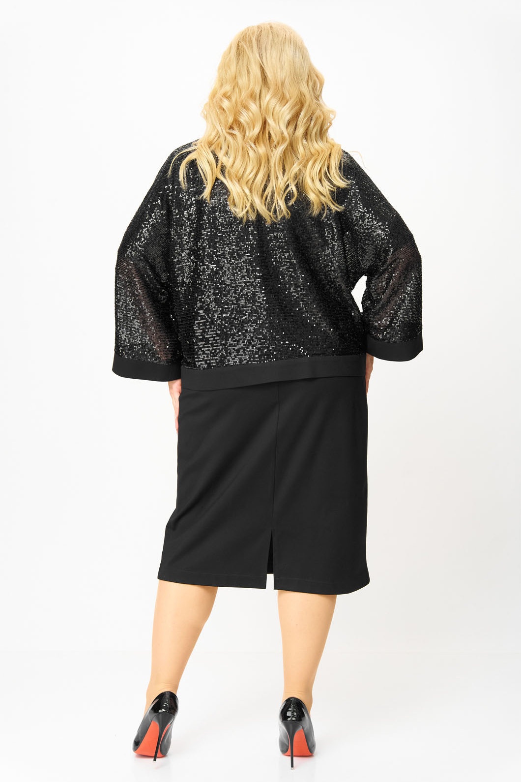 Костюм с платьем 668 черный Via-mod фото 2 Костюм с платьем 668 черный Via-mod фото 2