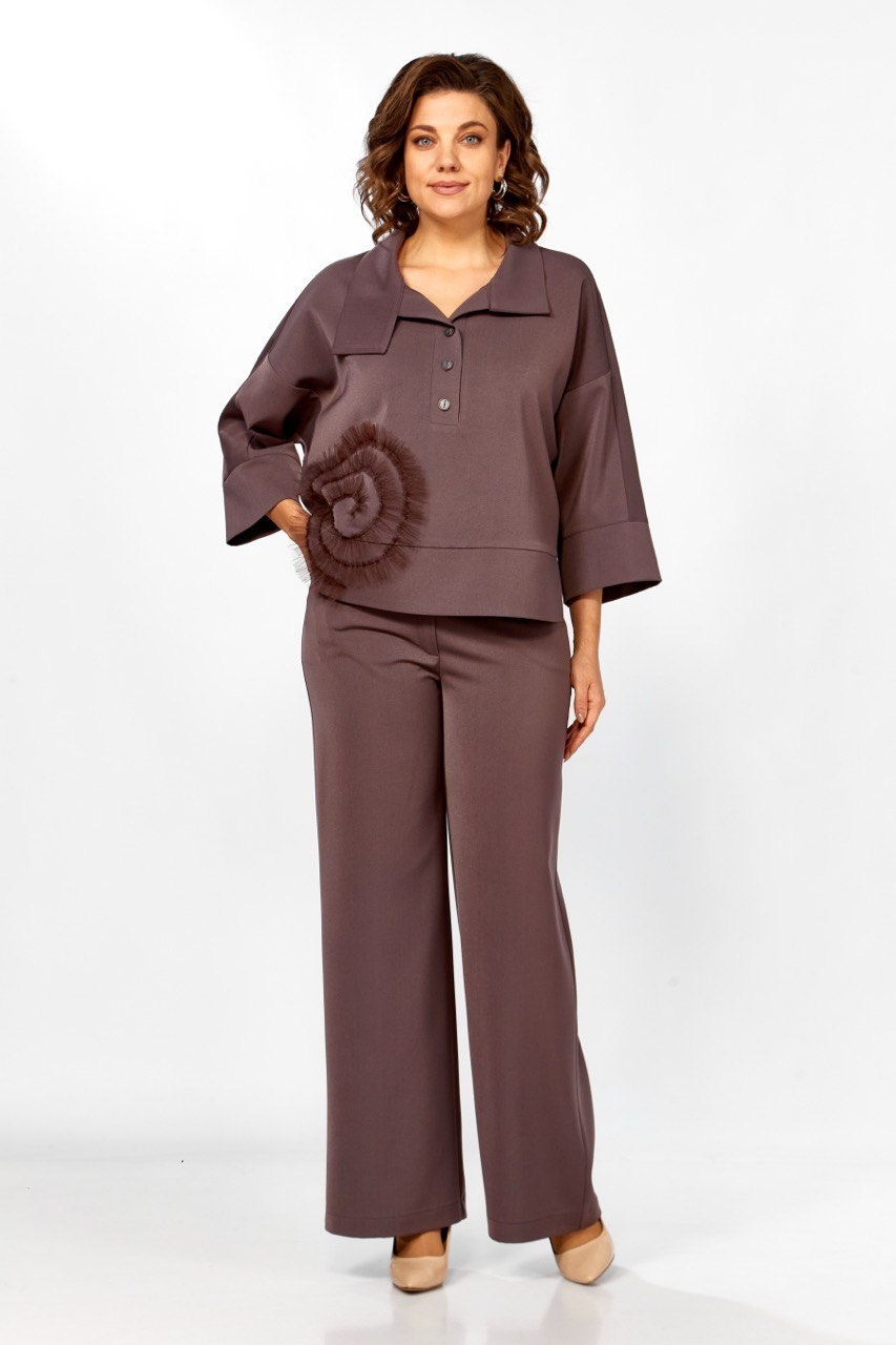 Костюм брючный 559-2 капучино Zigzag Style Костюм брючный 559-2 капучино Zigzag Style