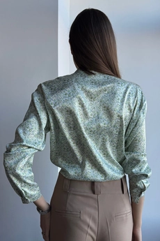 Блузка 428 зелёный Lizet collection