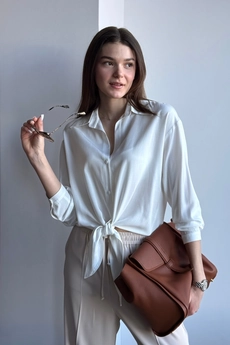 Блузка 428 молочный Lizet collection