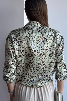 Блузка 428 оливковый Lizet collection