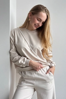 Блузка 472 кремовый Lizet collection
