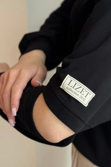 Блузка 472 черный Lizet collection