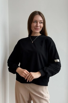 Блузка 472 черный Lizet collection