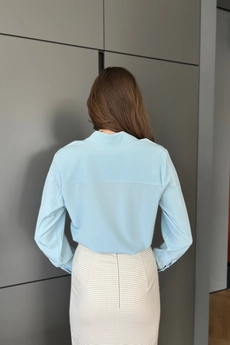Блузка 421 синий Lizet collection