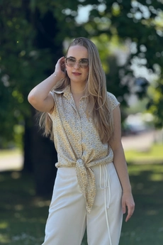 Блузка 427 желтый Lizet collection