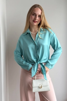 Блузка 428 бирюзовый Lizet collection