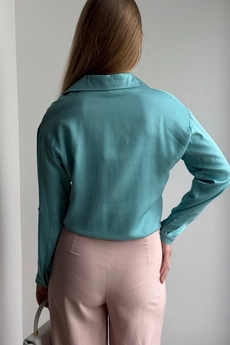Блузка 428 бирюзовый Lizet collection