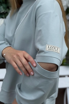 Джемпер 472 мятный Lizet collection