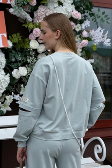 Джемпер 472 мятный Lizet collection