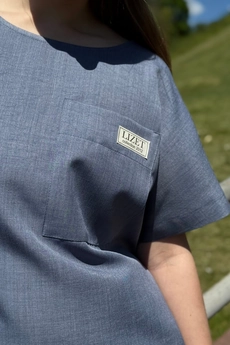 Блузка 476 синий Lizet collection