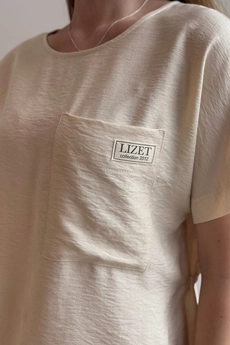 Блузка 476 песочный Lizet collection