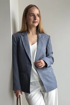 Жакет 478 синий Lizet collection