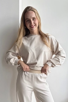 Блузка 472 бежевый Lizet collection
