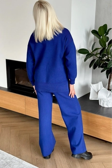Костюм брючный 008 синий Lizet collection