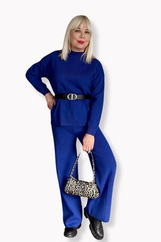 Костюм брючный 008 синий Lizet collection
