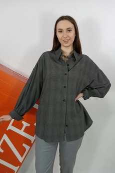 Блузка 408 мелкая клетка Lizet collection