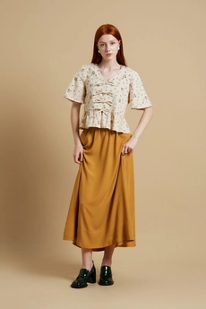 Юбка 1102 горчица Remarque