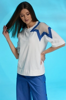 Костюм брючный 1365 джинс Faufilure