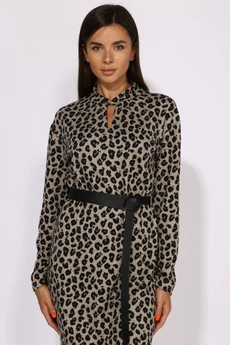 Платье 1636 леопард  Faufilure