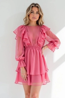 Платье 1653 розовый Faufilure
